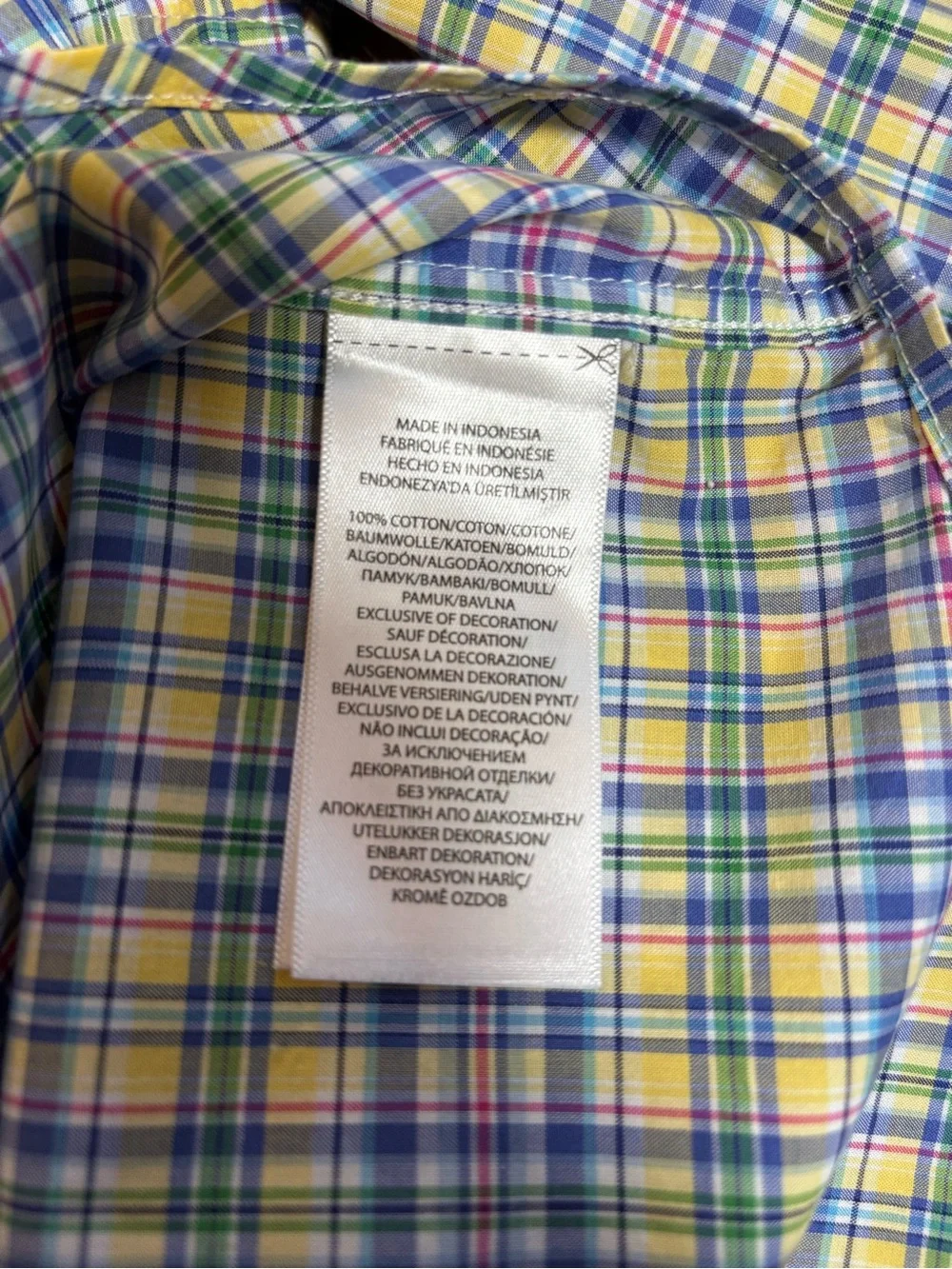 Ralph Lauren Multicolor Plaid Button-Down Shirt - XL